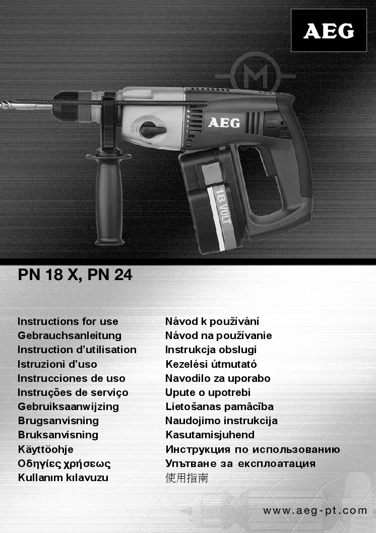 Gebruikershandleiding AEG PN 24